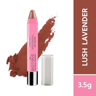 Biotique Natural Makeup Starlit Moisturizing Lipstick (Lush Lavender), 3.5 g